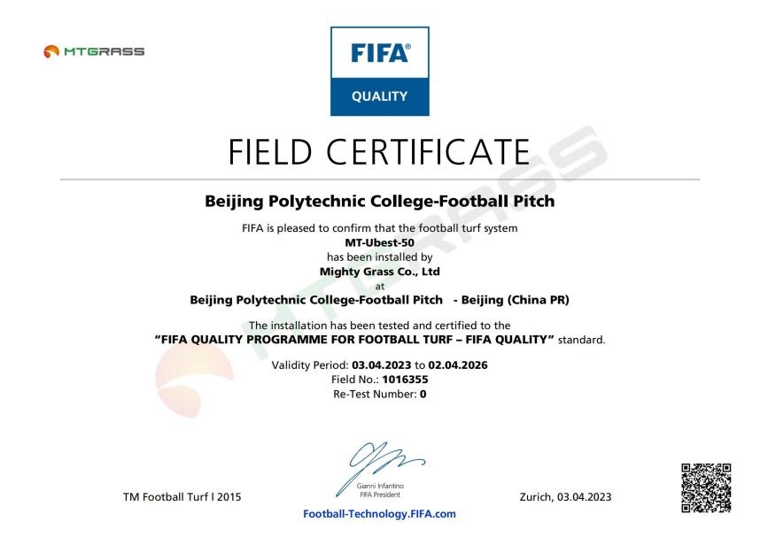 麦迪人造草坪FIFA场地合集